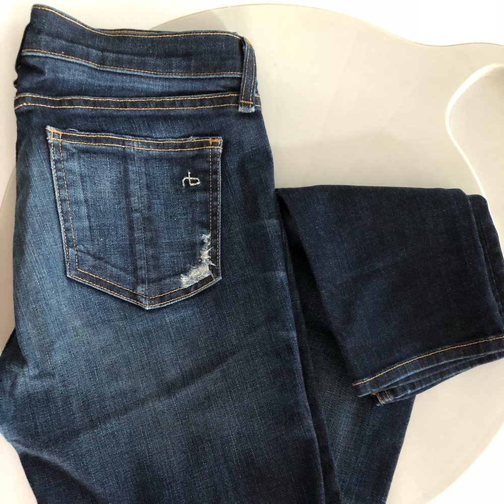 Rag & Bone Distressed Skinny Ankle Jean